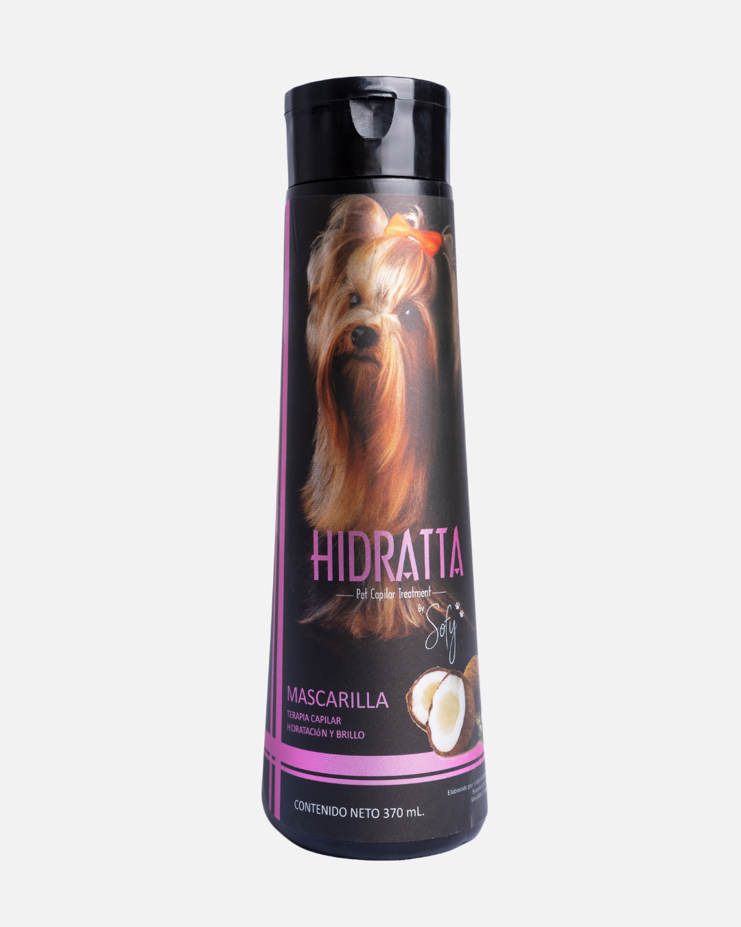 Hidratta Premium Dog & Cat Hydrating Shampoo + Mask Kit – Henna & Natural Oils for Shiny, Tangle-Free Coat – 12.5 oz / 370 ml Set